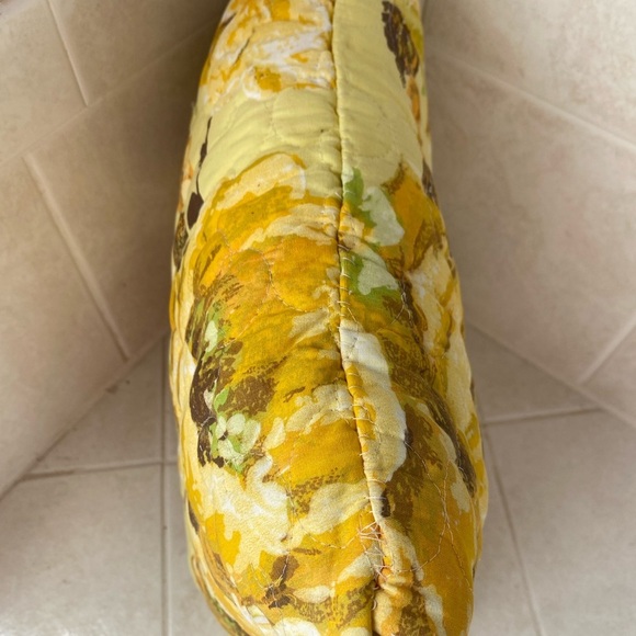 Vintage Handmade Repurposed Quilted Throw Pillow - Picture 7 of 9